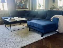 Copenhagen soffa i blå sammet
