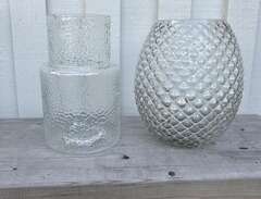 Vaser i glas med