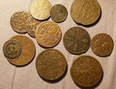 Antika mynt. 1600 tal mm