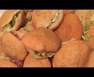 Gefrituurde broodjes met kip en groente / SNAPCHATVIDEO