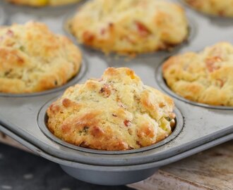Savoury Muffins Recipe | Ham, Corn & Cheese