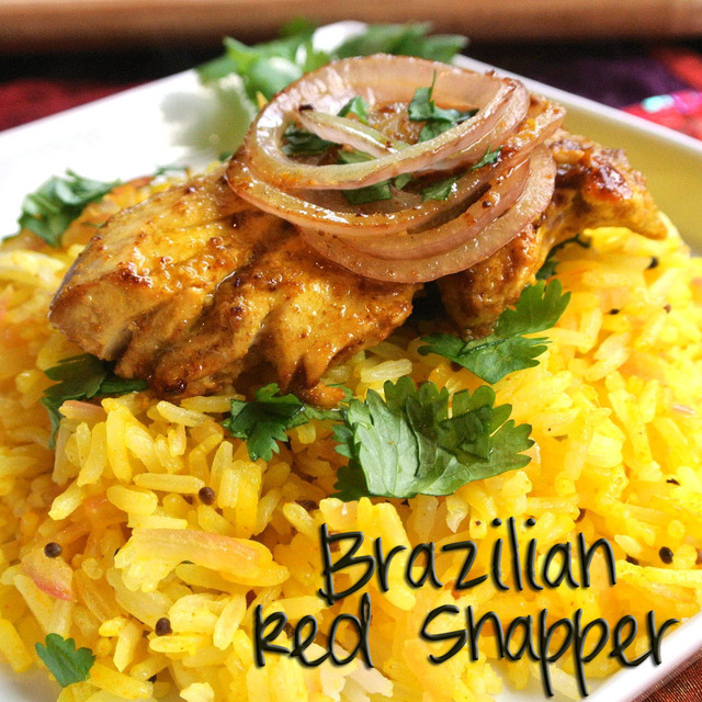 Brazilian Red Snapper and Lemon Rice