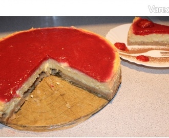jahodový cheesecake (fotorecept)