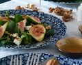 Salade de pousses d’épinard aux figues
