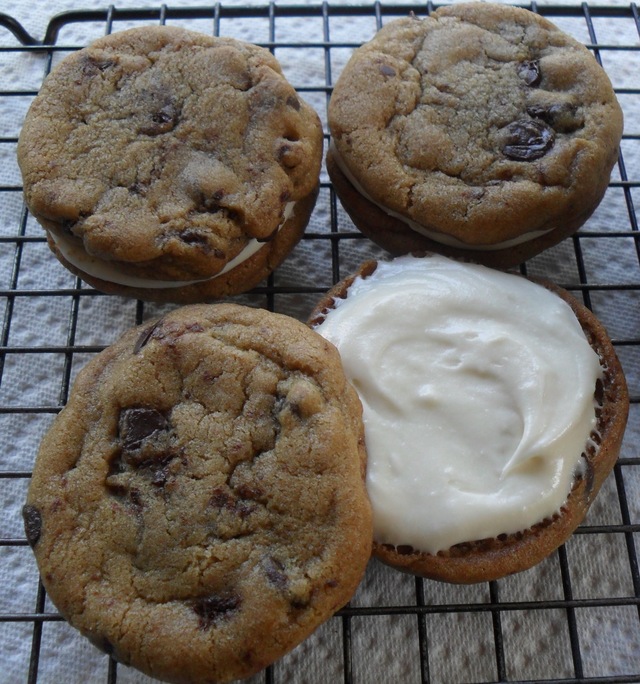 Cream Filled Chocolate Chip Cookies...The Best Refrigerator Challenge!