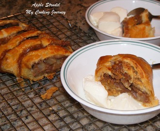 Apple Strudel (Delicious Apple desert made with Puff Pastry sheets)