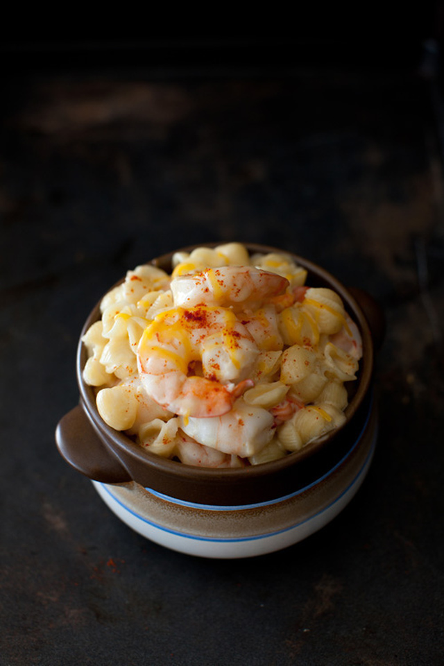Stovetop Macaroni and Cheese with Shrimp - Perfect Comfort Food