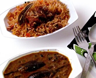 Biriyani Kathirikkai - Muslim's Style / Brinjal in tangy gravy - Best accompaniment for biriyani