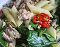Makreel salade met pasta