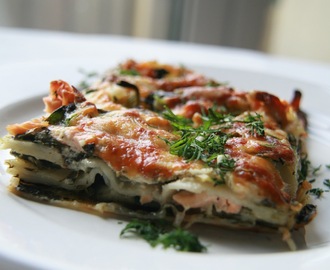 Salmon and Spinach Lasagna