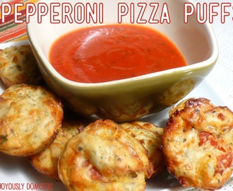 Pepperoni Pizza Puffs - My Kids in the Kitchen