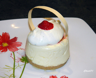 Cheese Cake fraise / rhubarbe (Christophe Michalak)