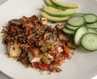 Quinoa met groenten en tofu
