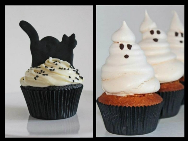 Halloween Teil I: Spooky Katzen Cupcakes