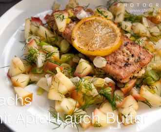 Pretty Fit: Lachs mit Apfel-Lauch-Butter