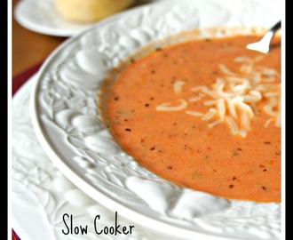 Recipe for Slow Cooker (CrockPot) Sweet Tomato Basil Soup