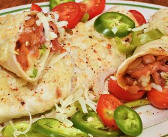 Receta de burritos mexicanos vegetarianos