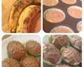 Banan och Havre muffins