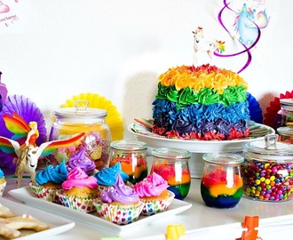 Ideen für eine tolle Einhorn / Regenbogen Party