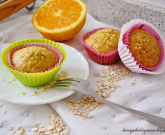 Muffins de avena y naranja