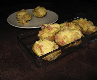 Ziemniaczki faszerowane boczkiem i serem żółtym