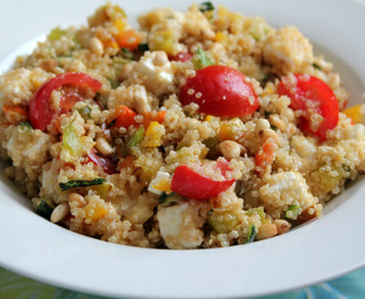 Recept: Quinoa salade met feta en courgette