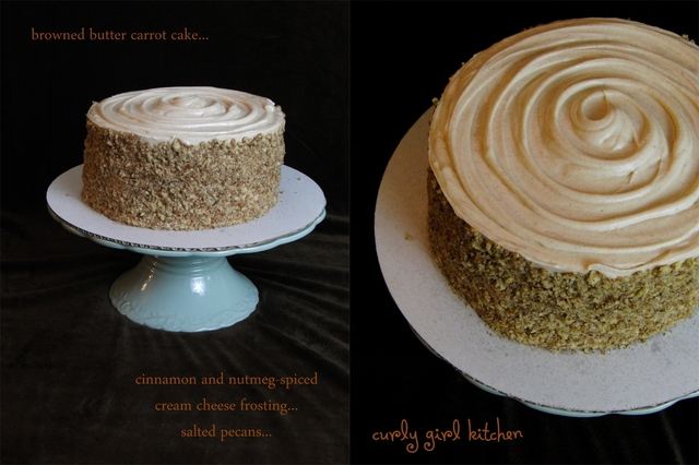 Carrot Cake with Spiced Frosting and Salted Pecans...
