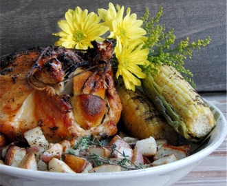 Roast Chicken with Lemon, Rosemary and Thyme