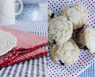 Blueberry Streusel Coffeecake Muffins with Jam Filling