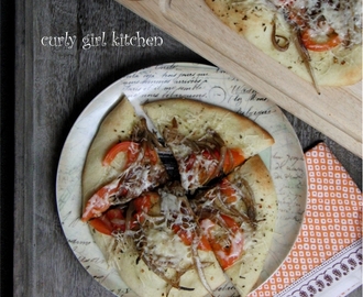 Caramelized Balsamic Onion and Parmesan Mini Pizzas