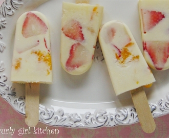 Strawberry Orange Creamsicles on a Chilly Rainy Day...
