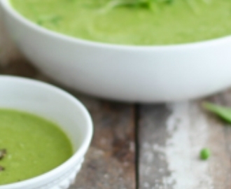 Gezonde slanke soep: Groene doperwtjessoep