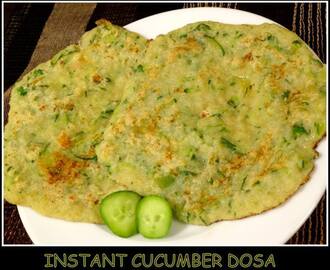 Instant Cucumber Dosa – Healthy Cooking With Mitha