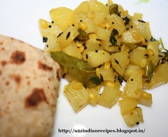 Papaya Stir Fry / Kaccha Papaya Bhaji