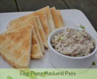 Easy Peasy Mackerel Pate – 5 Ingredients or less recipe