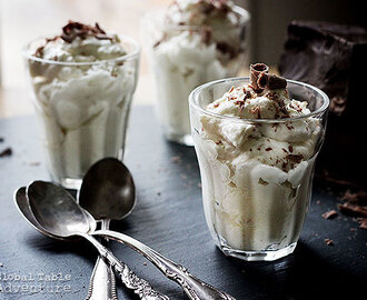 Recipe: Easy Banana Mousse with Chocolate Curls