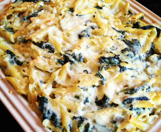 Baked Spinach & Artichoke Pasta