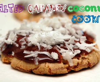 CHOCOLATE GLAZED SALTED CARAMEL COCONUT COOKIES