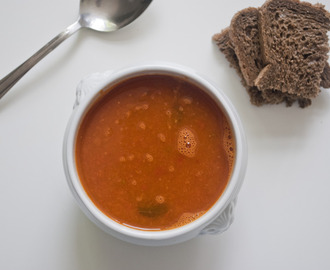Geroosterde tomaten soep