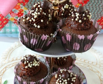 Cupcakes de Chocolate e Canela para uma Aniversariante