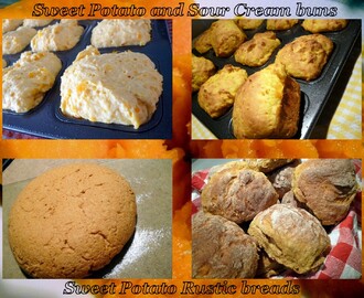 Heart Healthy Sweet Potato bread buns - {2 ways}