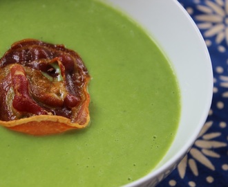 EASY EASY EASY Pea Soup with Crispy Pancetta