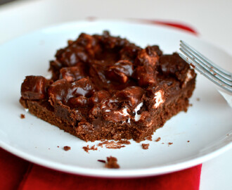 Texas Sheet Cake with Rocky Road Fudge Frosting