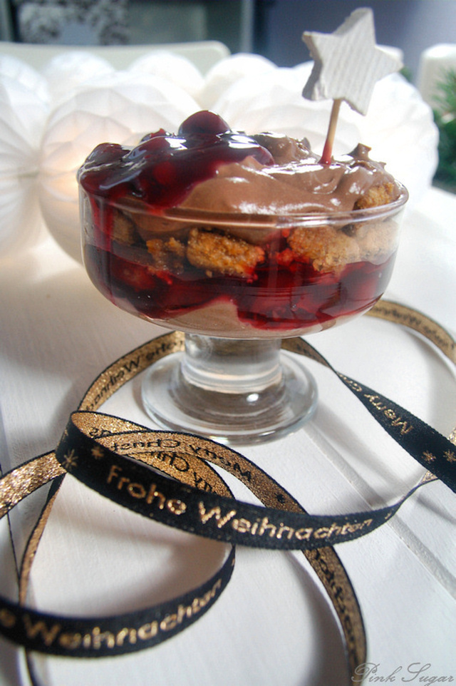 "Himmlisches Dessert" - Schokomousse Lebkuchen Trifle
