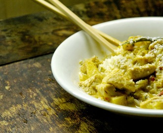 [Recept] Thaise curry met kip en ananas