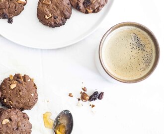 Cookies make the world a better place: Schokoladen-Honig-Nuss Kekse