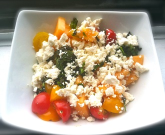 Cherry Tomato and Melon Salad with Feta and Mint