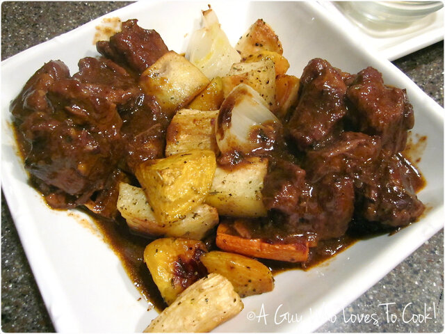 Beef Stew with Roasted Root Vegetables
