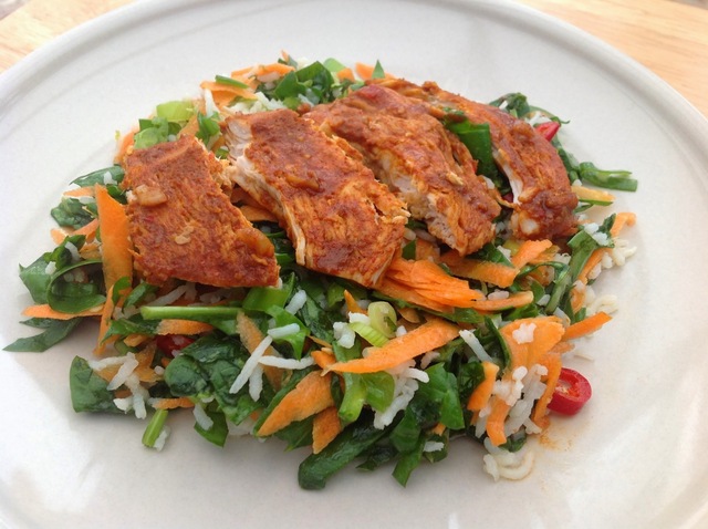 Spicy Chicken with Zesty Rice Salad