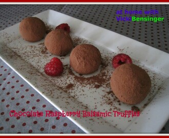 Chocolate Raspberry Balsamic Truffles
